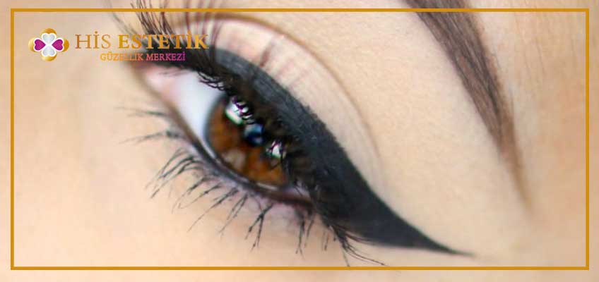 Kalıcı eyeliner uygulama süreci